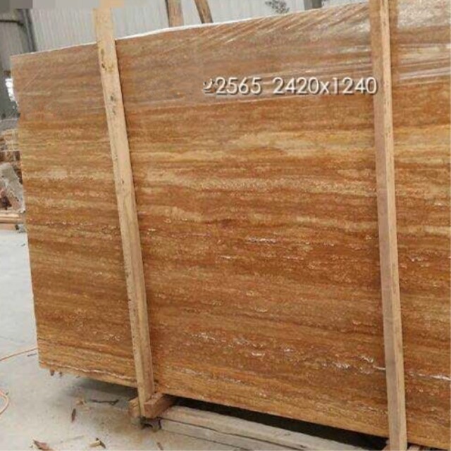 golden travertino stone